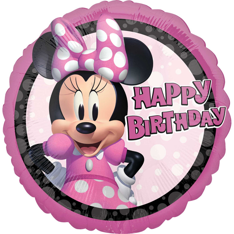 Foil Balloon 18"(45cm) Minnie Mouse Forever Happy Birthday