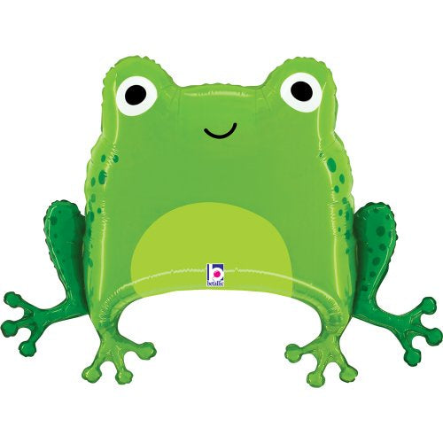 Green Frog Shape SuperShape Foil Balloon – 28"