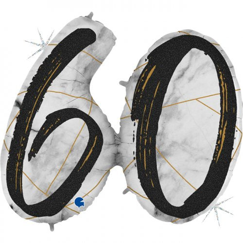 36inch Double Digit Marble Mate Black #60 Shape