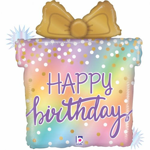 Foil Supershape Balloon 27inch Opal Birthday Present