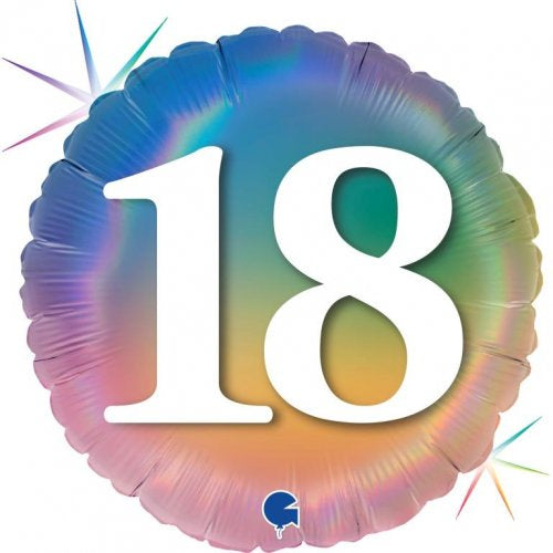 Pastel Rainbow #18 FOIL BALLOON 18" (45CM)