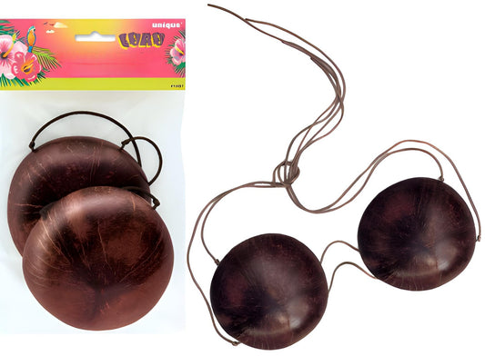 Hawaiian Luau Coconut Shape Bikini Top Bra