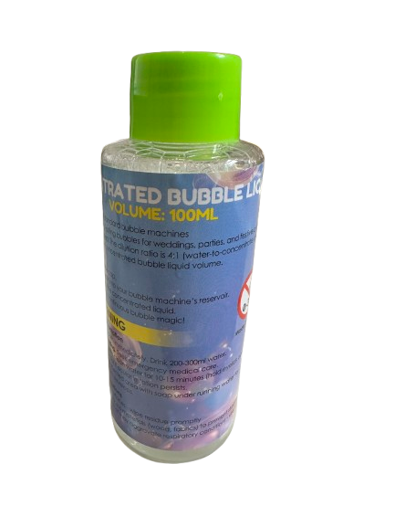 Concentrated Bubble Liquid 100ml – Bubble Machine Solution Makes 500ml