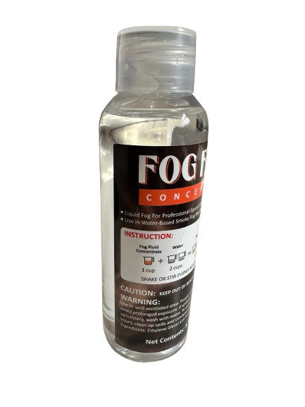 Fog Fluid Concentrate 100ml – Professional Smoke Machine Liquid for Parties, Stage & Halloween Effects