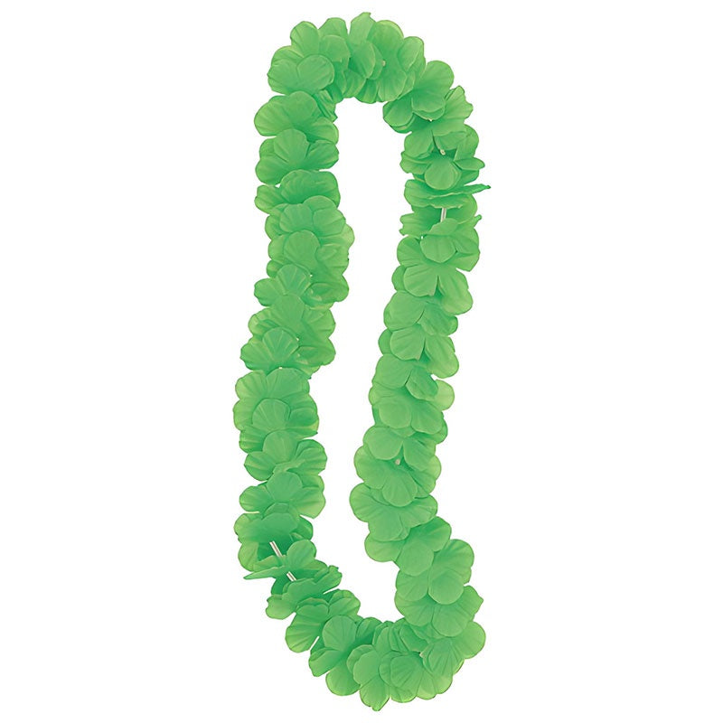 LUAU LEI FLOWER LIME GREEN