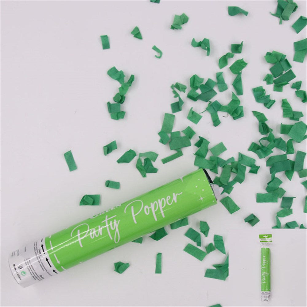 28CM GREEN PARTY POPPER