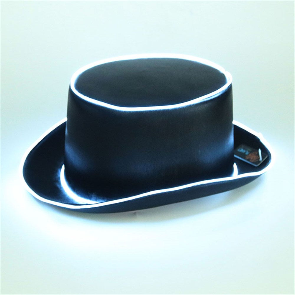 LIGHT UP TOP HAT-BLACK
