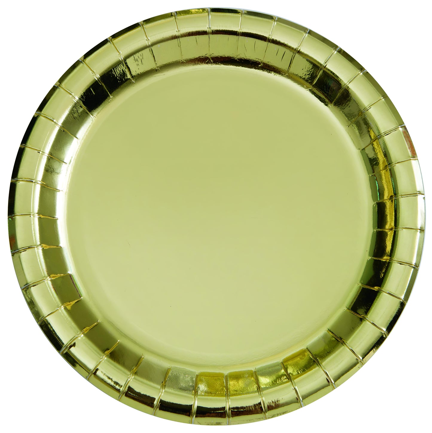 Paper Plates Round 22cm Gold Pk8
