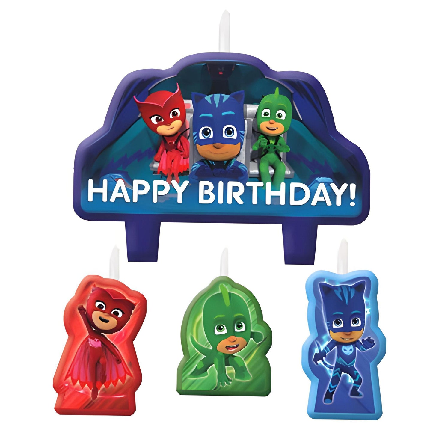Pj Masks Birthday Party Candle Set Of 4