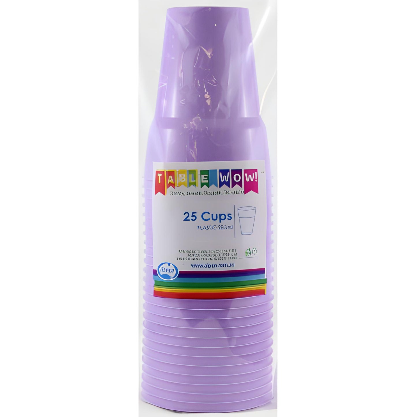 Plastic Cups Lavenders Pack of 20