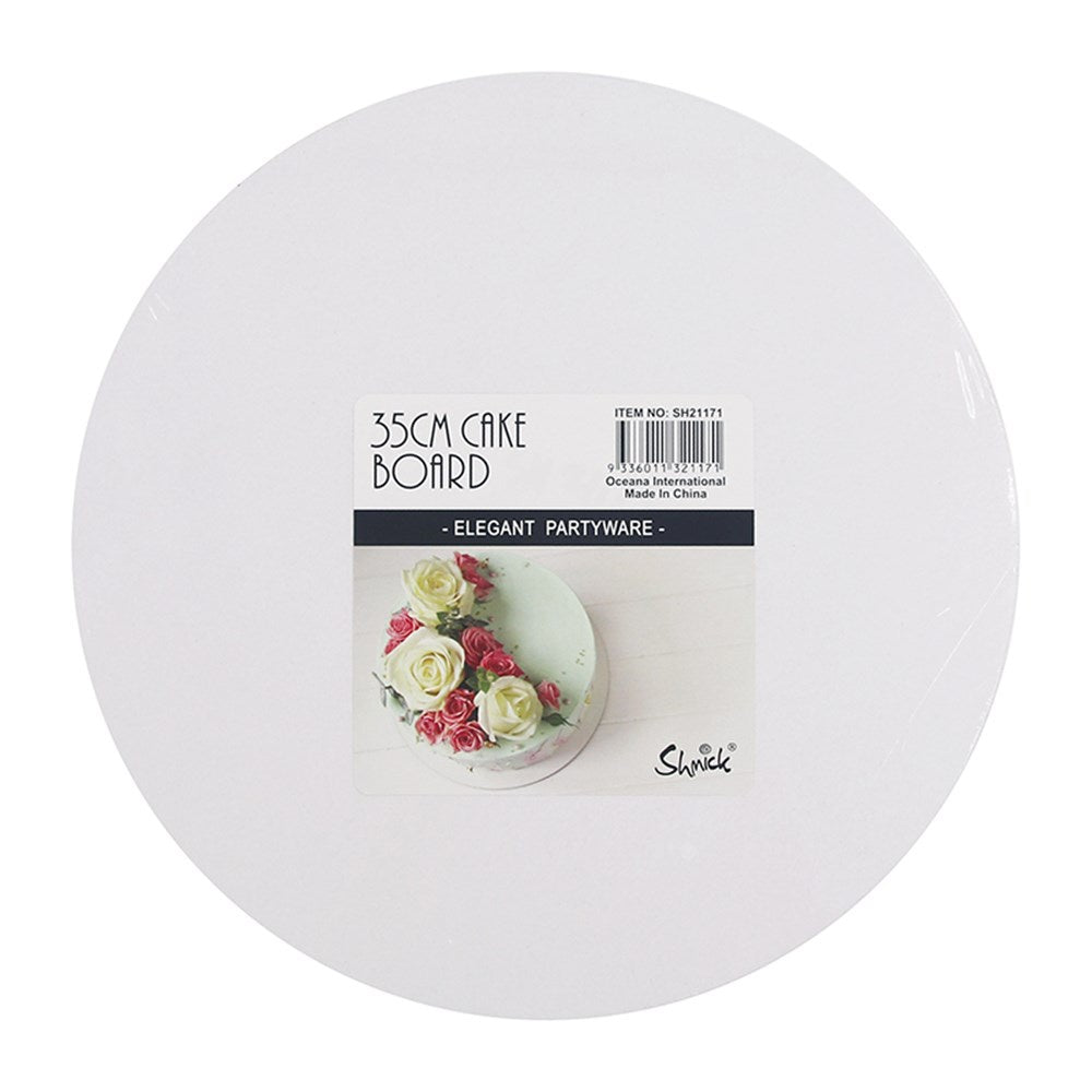 35CM HEAVY DUTY 6MM THICK WHITE CAKE BOARD