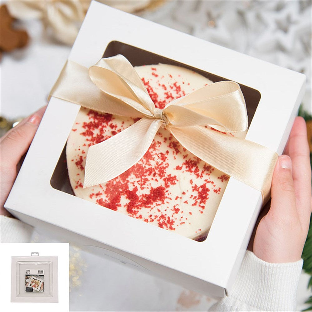 8X8X6 WHITE CAKE BOX