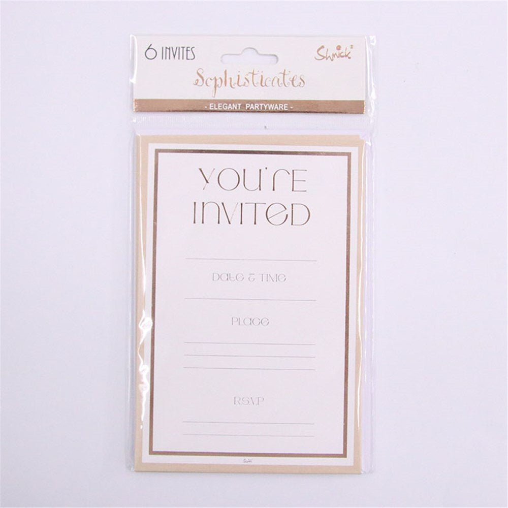 YOU/RE INVITED - PK6 ROSE GOLD
