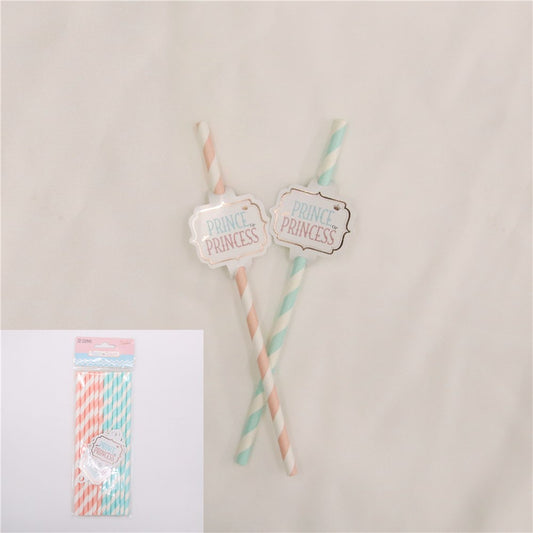 GENDER REVEAL STRAWS - PK12