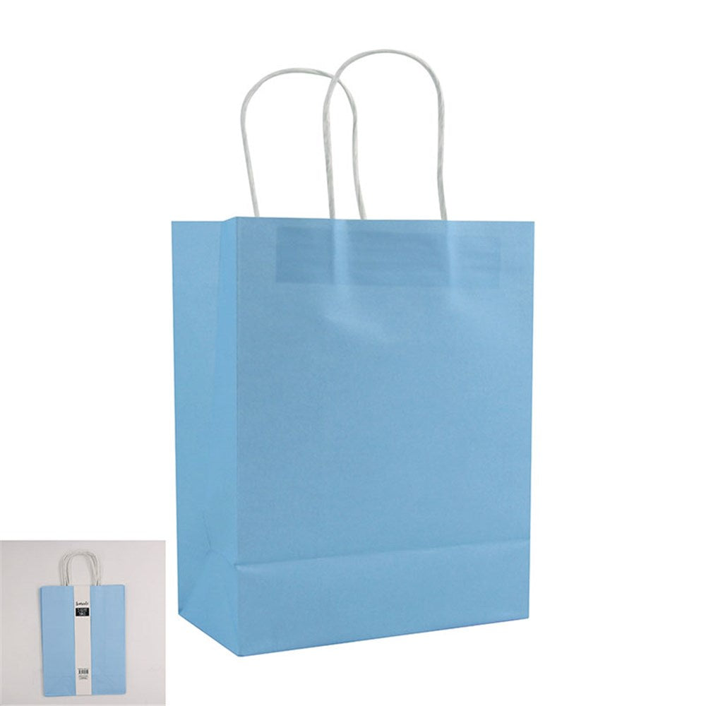3PK LARGE LIGHT BLUE KRAFT BAG-25x33x12cm