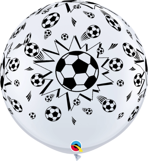 3ft Balloon Print Soccer Balls Pack Of 2
