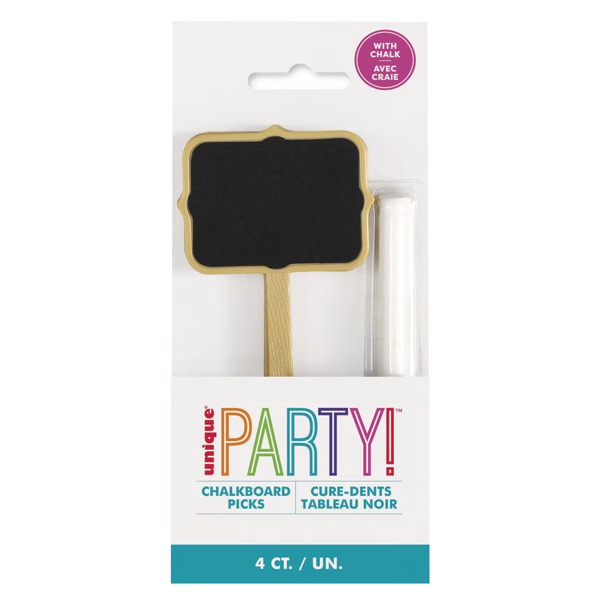 Chalkboard Sign Picks With Chalk Pack of 4