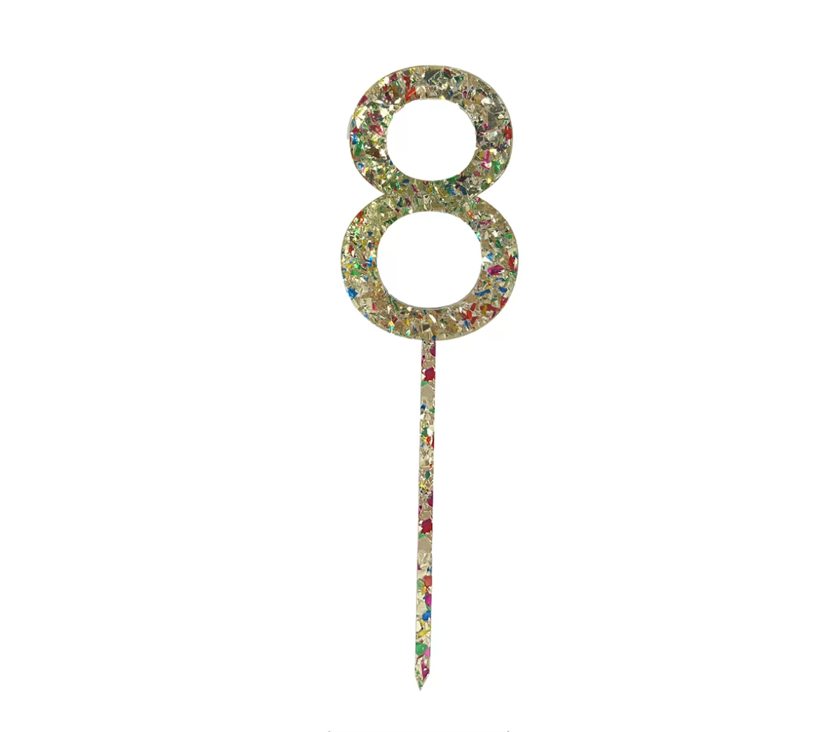 Acrylic Number Cake Topper 8
