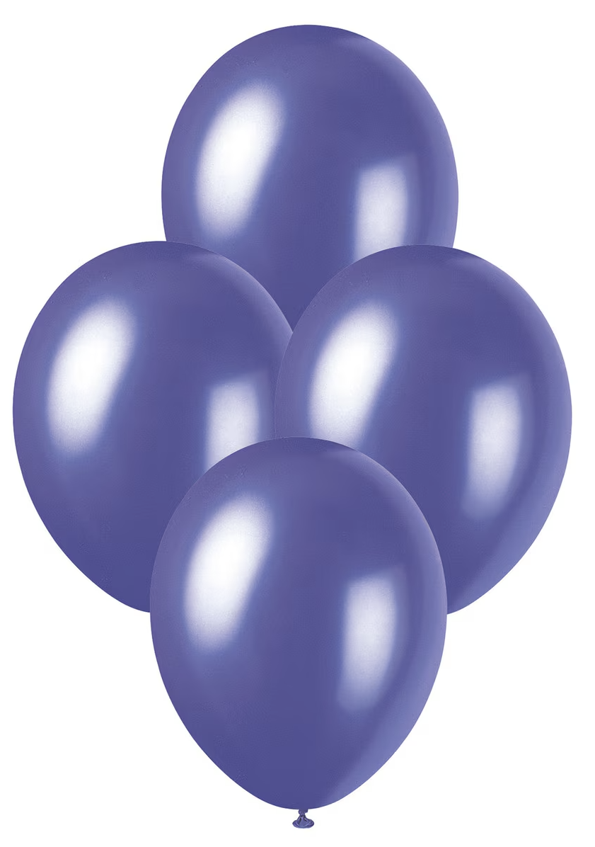 Electric Purple Pearl Premium Latex Balloons – 30cm (12") – Pack of 50