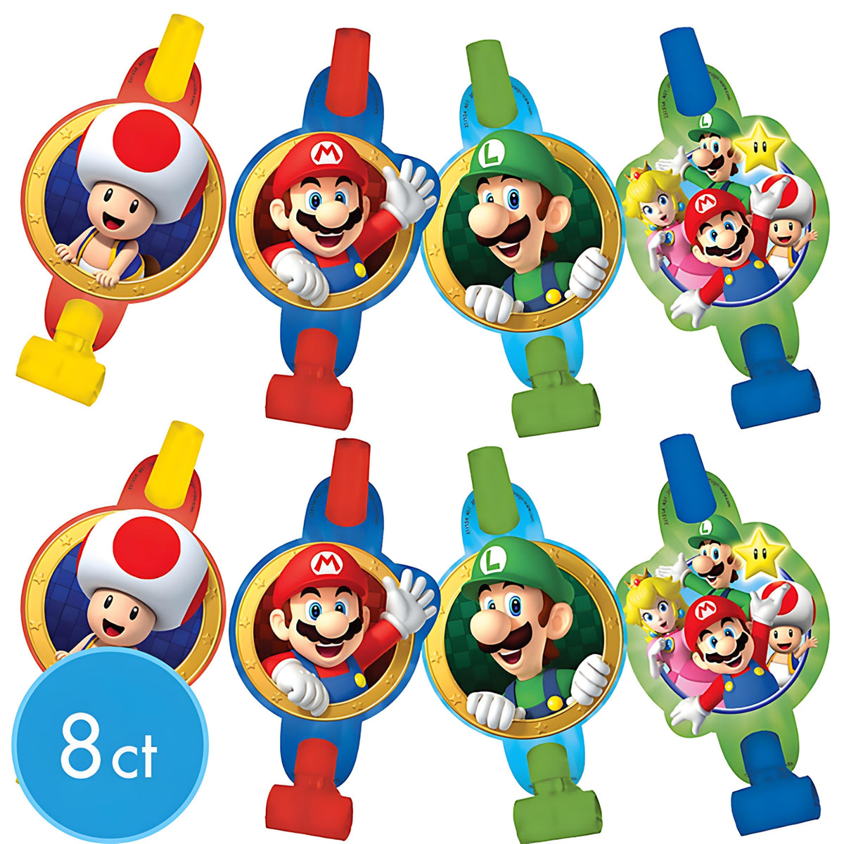 Super Mario Bros Blowouts Pack Of 8