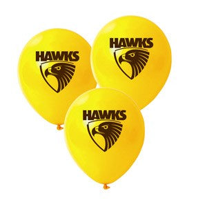 Afl Hawthorn Team Latex Balloons Pk25
