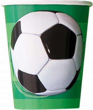 3d Soccer Paper Cups Pack Of 8