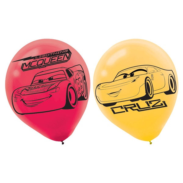 DISNEY CARS 3 LATEX BALLOON PACK OF 6