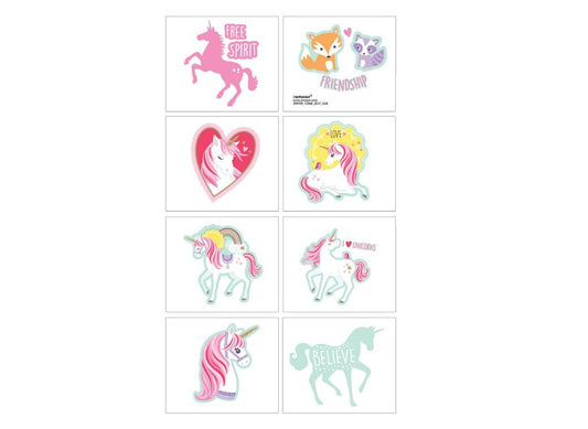 MAGICAL UNICORN - 8 TATTOOS