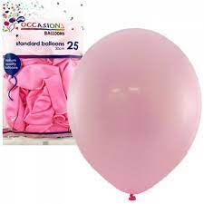 Occasion Balloon Std (30cm) Pack 25 - Light Pink