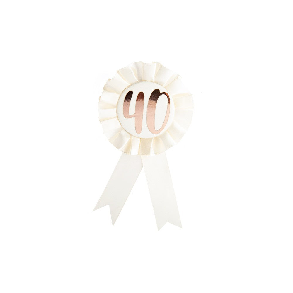Badge #40 Rosette Rose Gold
