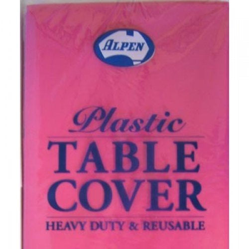Round Plastic Tablecover Magenta