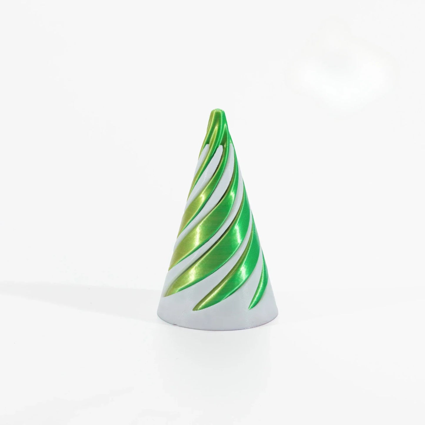 3D Printed Spiral Cone Toy Impossible Pyramid Passthrough Sculpture Pass Through Pyramid Toy Mini Vortex Thread Illusion