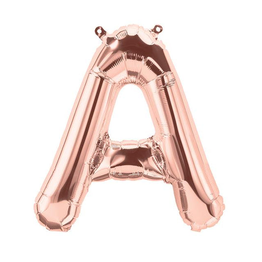 FOIL BALLOON 16" LETTER ROSE GOLD #A