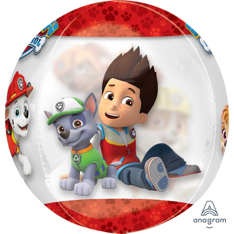 Orbz Clear Paw Patrol 40cm Round Balloon