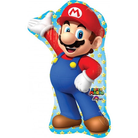 Large Foil Supershape Balloon Mario Bros