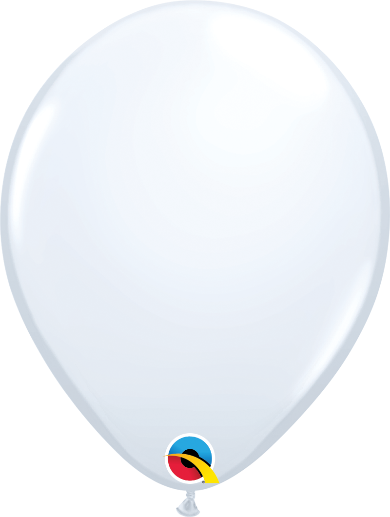5" Balloon Standard White Latex Balloons Pack Of 100