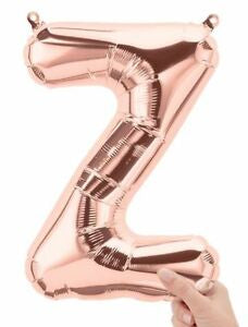 Foil Balloon 16" Letter Rose Gold #Z