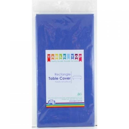 Rectangle Plastic Tablecover Royal Blue