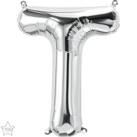 Foil Balloon 16" Letter Silver #T
