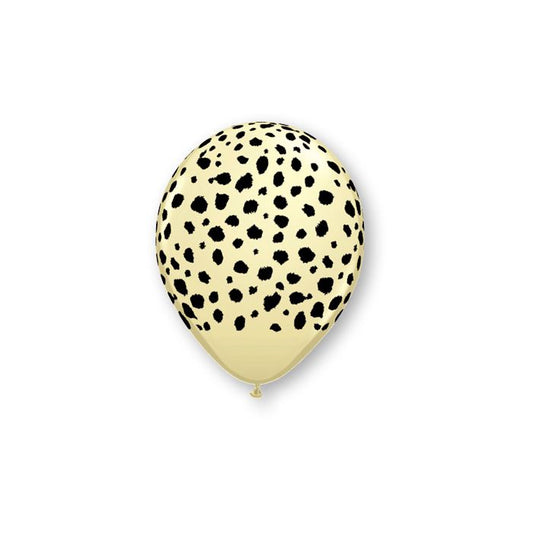 11" Print Safari Cheetah Spots Latex Balloons Pack Of 50