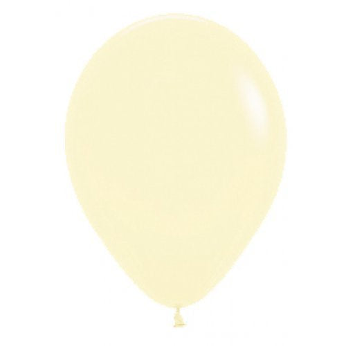 LATEX BALLOON 5"(12CM) PASTEL YELLOW PACK OF 100