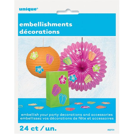 LUAU PARTY 24 EMBELLISHMENTS