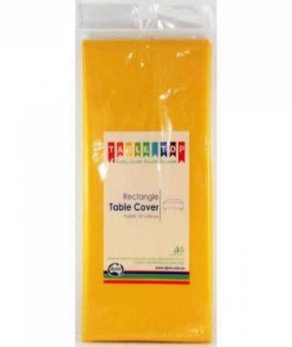 Rectangle Plastic Tablecover Yellow