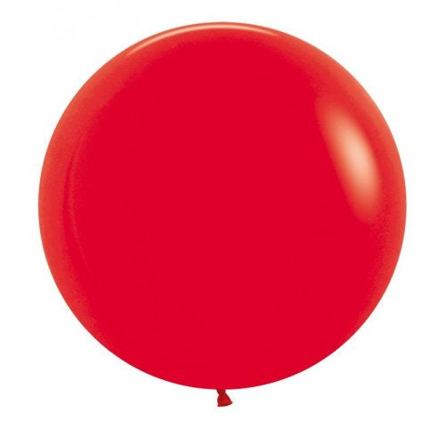60cm Standard Red Round Balloon Pack Of 3