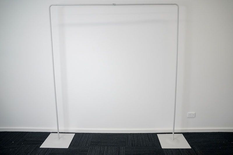 White Balloon Frame Rectangle No Mesh