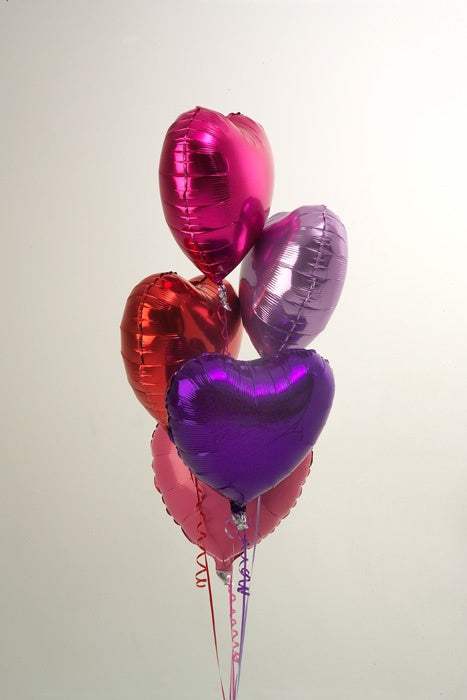 Lots Love Hearts Foil Valentine Balloon Bouquet