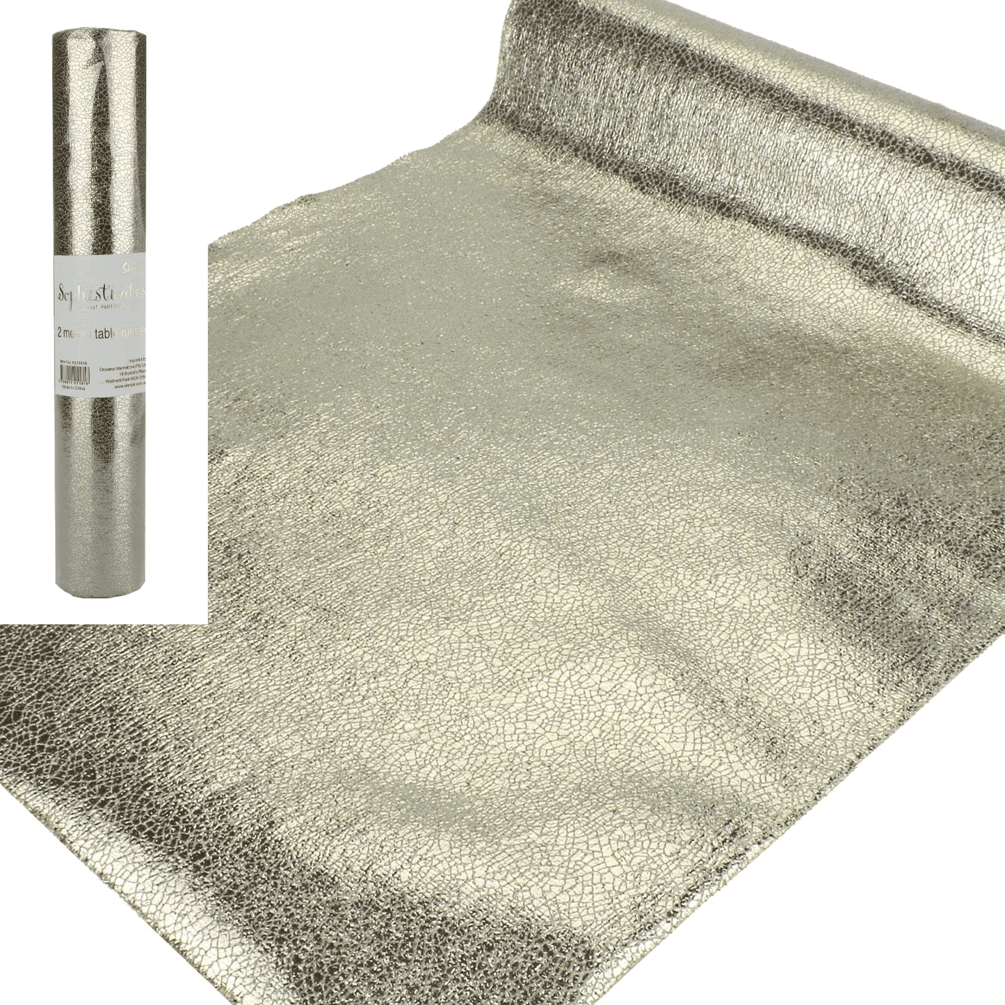 GOLD TABLE RUNNER 2M