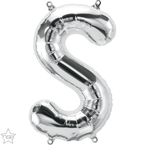 Foil Balloon 16" Letter Silver #S