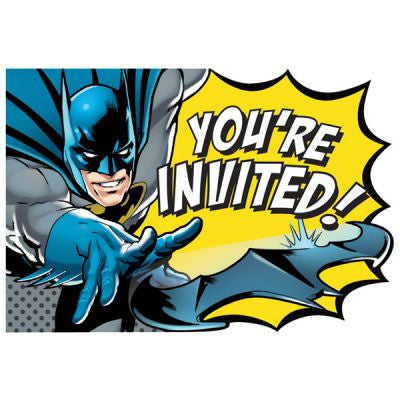 Batman Heroes Unite Postcard Invites