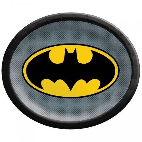Batman Heroes Unite Shape Oval Plate